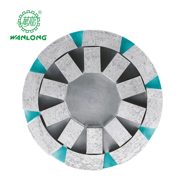 Granit kalibrasyonu için parlatma ve taşlama için uzun çalışma ömrü elmas malzeme uydu aşındırıcı tekerlek